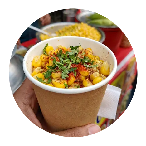 Lime masala corn